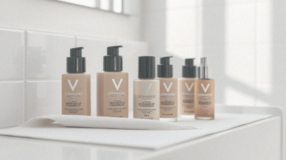 Jakie są różne odcienie podkładu Vichy Dermablend?